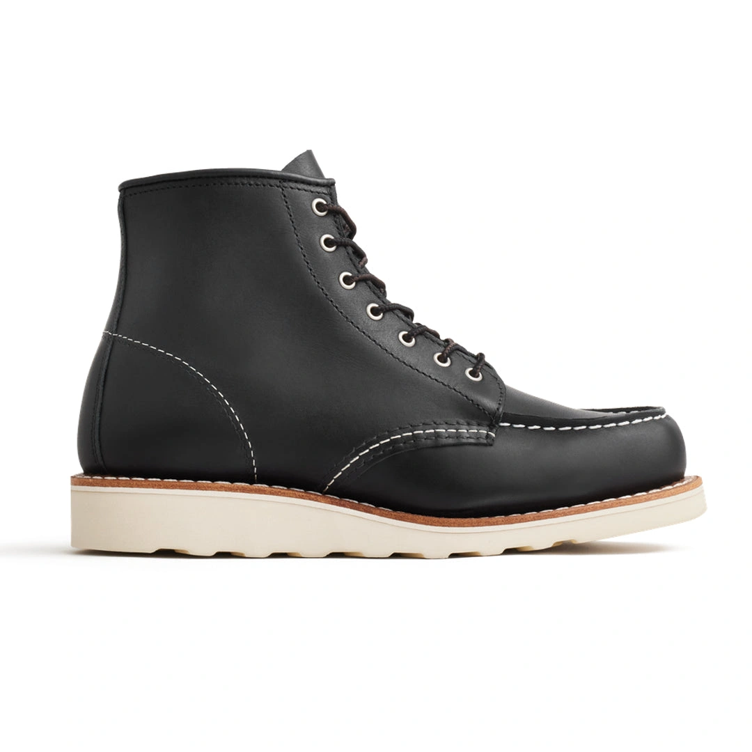 Classic Black Moc Toe Boots for Women Stylish Comfort Ready